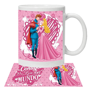 Tazón Amor Frases Al Fin Del Mundo Bella Durmiente Grafimax