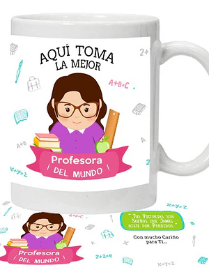 Tazón Profesores La Mejor Profesora Frases Grafimax