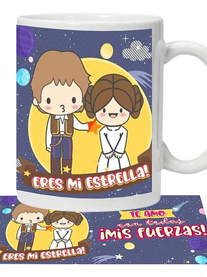 Tazón Amor Star Wars Frases Grafimax