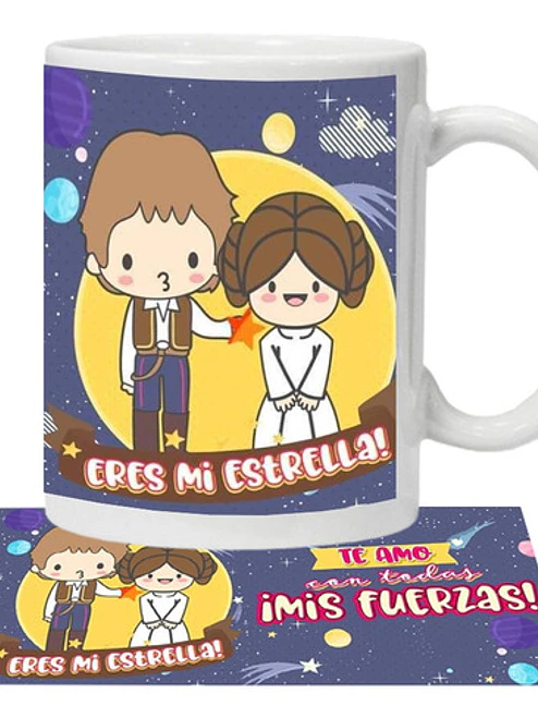 Tazón Amor Star Wars Frases Grafimax 1