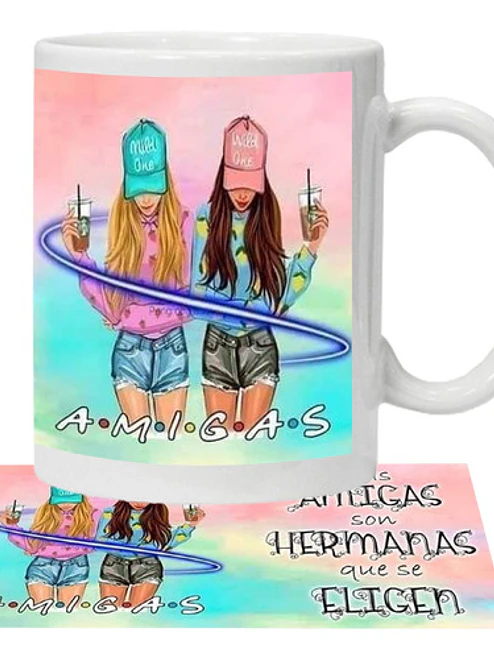 Tazón Amigas Frases Grafimax 1