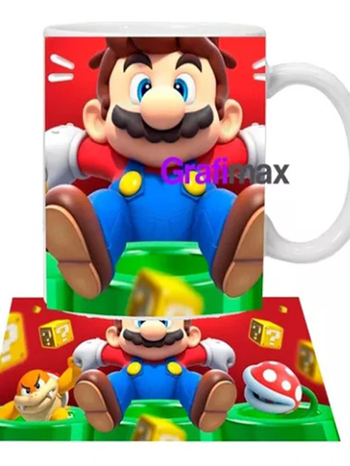 Tazón Mario Bross Amigos Winner Grafimax 1