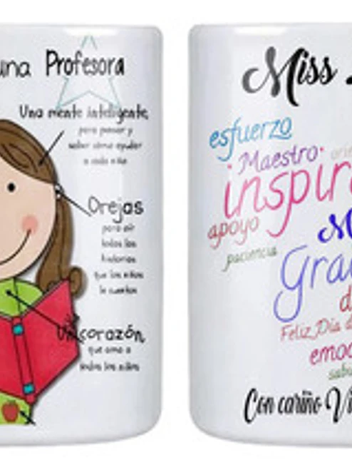 Tazón Profesores Las Partes De Una Profesora Grafimax 1
