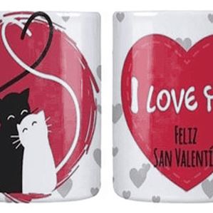 Tazón Gatitos Amor Frases I Love You Grafimax