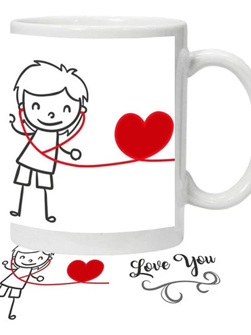 Tazón Amor Frases Enamorados Love You Corazón Grafimax 1