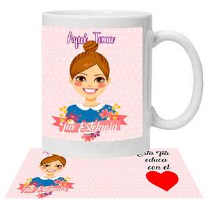 Tazón Profesores Esta Tí­A Educa Con El Corazón Grafimax
