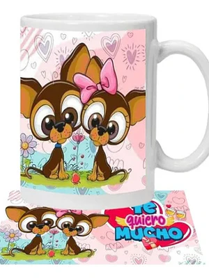 Tazón Amor Perritos Te Quiero Mucho Frases Grafimax
