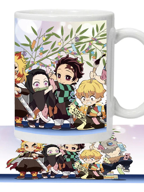 Tazón Demon Slayer Amigos Chibi Anime Grafimax 1