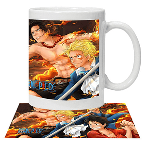 Tazón One Piece Ace Sabo Y Luffy Grafimax