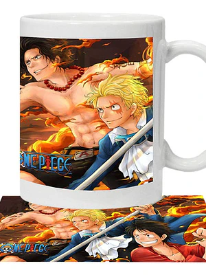 Tazón One Piece Ace Sabo Y Luffy Grafimax