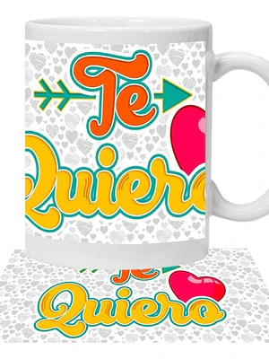 Tazón Amor Frases San Valentí­N Te Quiero Grafimax