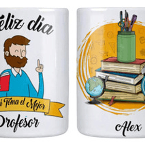 Tazón Profesores Feliz Dí­A Profesor Personalizado Grafimax