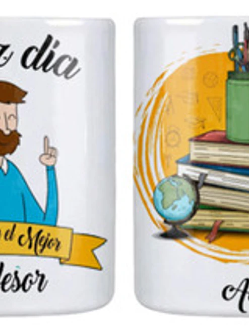 Tazón Profesores Feliz Dí­A Profesor Personalizado Grafimax 1