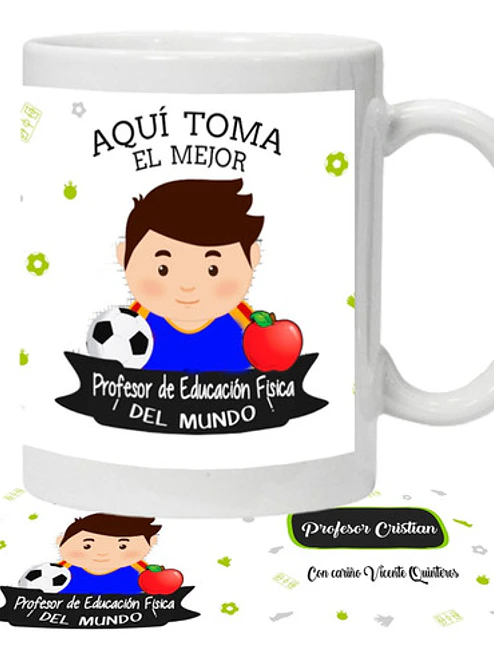 Tazón Profesores Profesor De Educación Fí­sica Grafimax 1