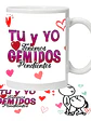 Tazón Amor Frases Tú Y Yo Tenemos Cosas Pendientes Grafimax - Miniatura 1