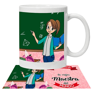 Tazón Profesores La Mejor Maestra Personalizado Grafimax