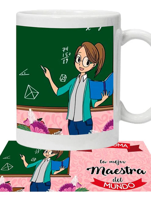 Tazón Profesores La Mejor Maestra Personalizado Grafimax 1