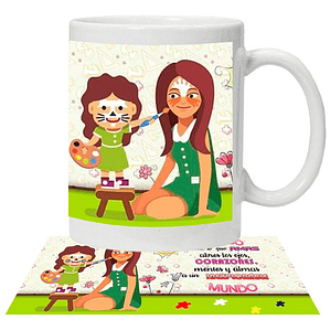 Tazón Profesores Tí­as Técnico/A En Párvulo Frases Grafimax