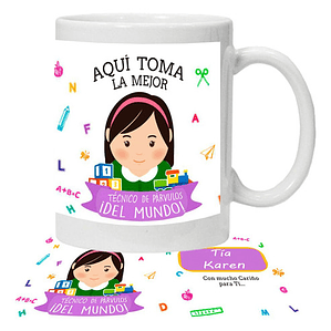 Tazón Técnico En Párvulo Personalizado Grafimax