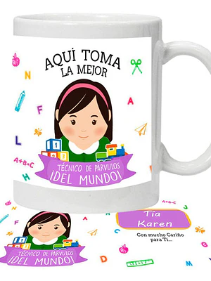 Tazón Técnico En Párvulo Personalizado Grafimax