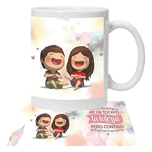 Tazón Amor Frases Contigo Tengo Todo Lo Que Querí­a Grafimax