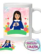 Tazón Profesor/A Gracias Por Enseñar Con El Corazón Grafimax - Miniatura 1