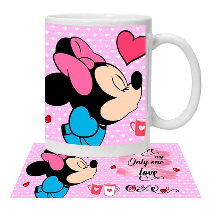 Pack Tazones Amor Mickey Y Minnie My Only One Love Grafimax 2