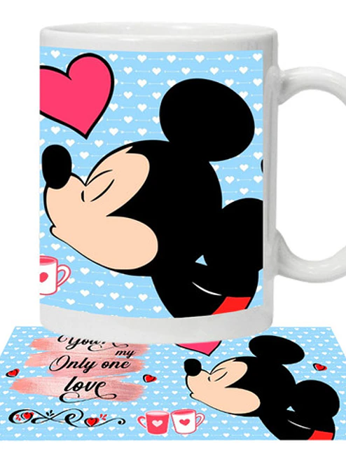 Pack Tazones Amor Mickey Y Minnie My Only One Love Grafimax 3