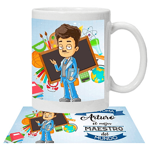Tazón Profesores El Mejor Maestro Personalizado Grafimax