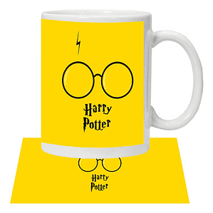 Tazón Harry Potter Lentes Minimalista Grafimax