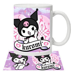 Tazón Kuromi Morado Mujer Kitty Grafimax
