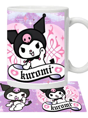 Tazón Kuromi Morado Mujer Kitty Grafimax