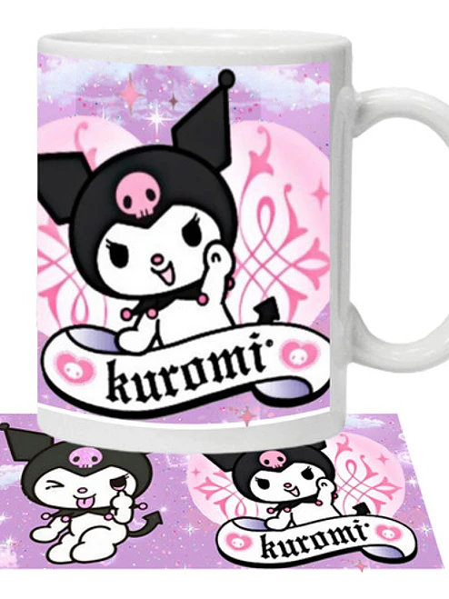 Tazón Kuromi Morado Mujer Kitty Grafimax 1