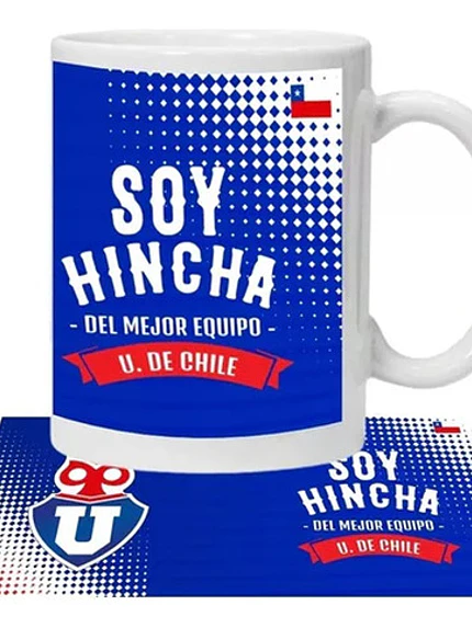 Tazón Soy Hincha Del Mejor Equipo U. De Chile Grafimax 1