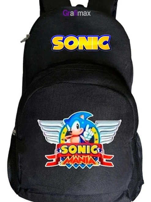 Mochila Sonic Mania Videojuegos Colegio Niño Grafimax 1