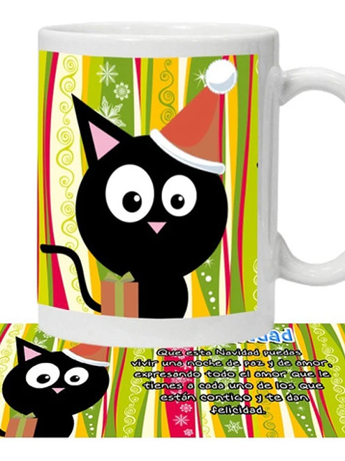 Tazón Feliz Navidad Gatito Grafimax 1