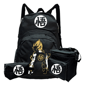 Pack Mochila Goku Dbz Lonchera Estuche Super Grafimax