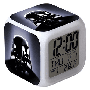 Reloj Darth Vader Despertador Led Digital Luz Grafimax