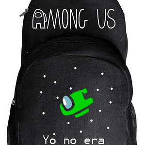 Mochila Among Juntos Videojuegos Niño Niña Negra Grafimax