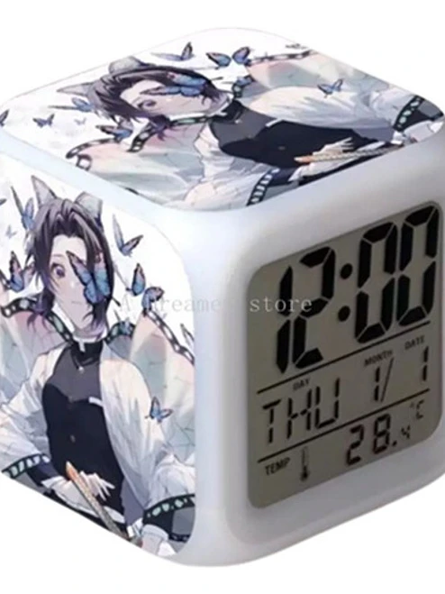 Reloj Demon Slayer Shinobu Despertador Digital Luz Grafimax 1