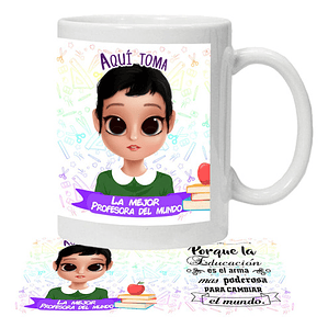 Tazón Profesora Educadora Personalizado N26 Grafimax
