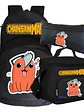 Pack Mochila Pochita Chainsaw Man Lonchera Estuche Grafimax - Miniatura 1