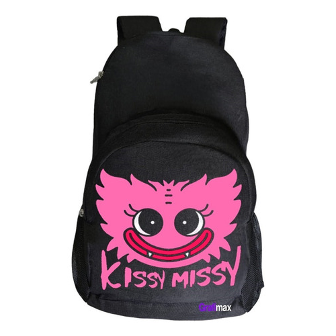 Mochila Kissy Missy Poppy Playtime 20 Litros Negra Grafimax 1