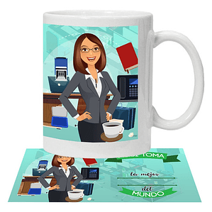 Tazón La Mejor Profesión Oficio Secretaria Grafimax