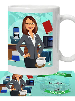Tazón La Mejor Profesión Oficio Secretaria Grafimax