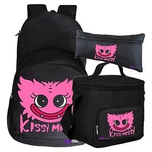 Pack Kissy Missy Mochila Lonchera Estuche Grafimax