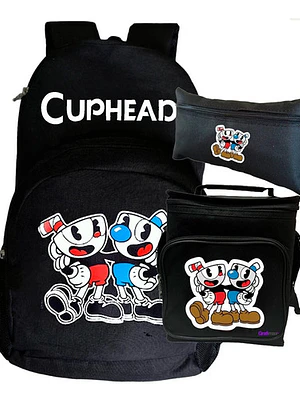 Mochila Cuphead Pack Lonchera Estuche Grafimax
