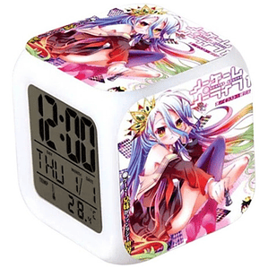 Reloj No Game No Life Anime Despertador Led Digital Grafimax