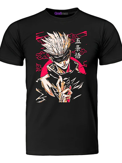 Polera Satoru Gojo Jujutsu Kaisen Anime Grafimax 1