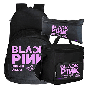 Pack Blackpink K- Pop Mochila Lonchera Estuche Grafimax